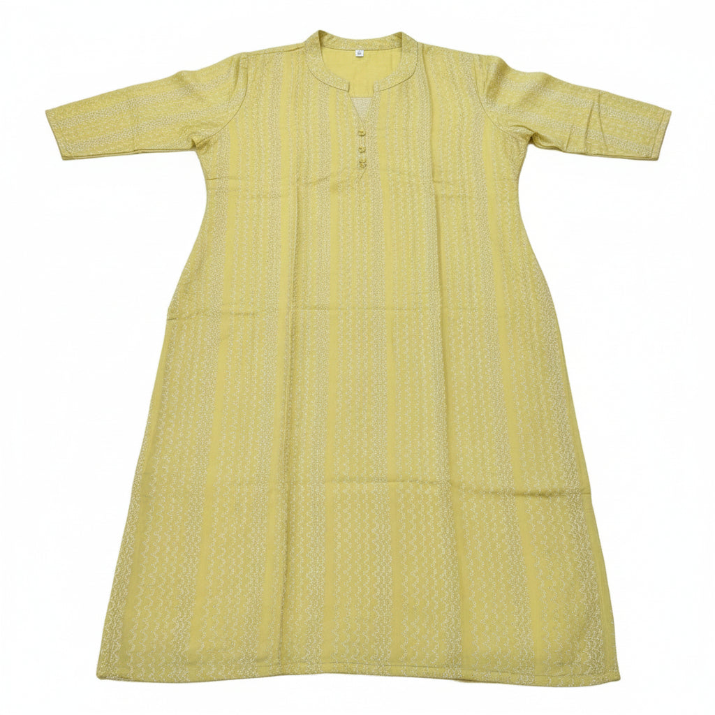 Light Green Cotton Kurti
