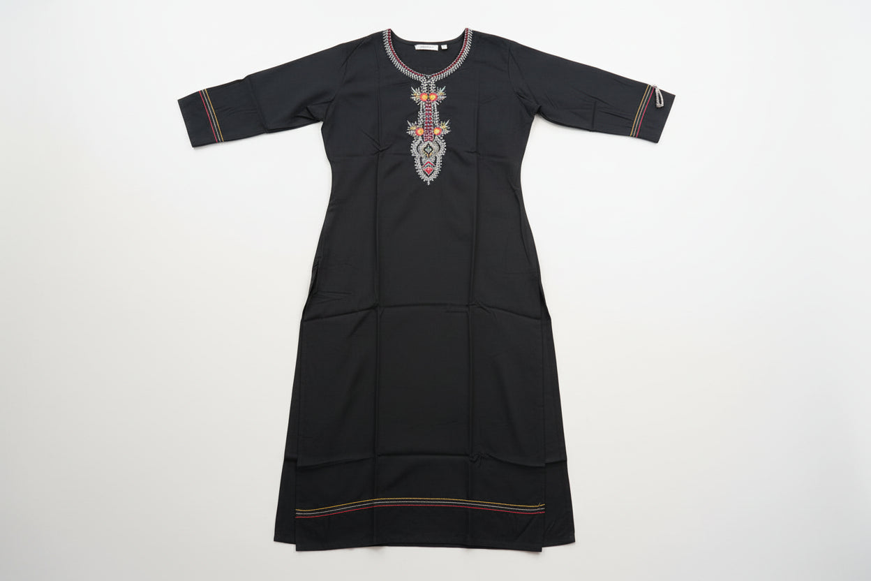 Black Rayon Kurti
